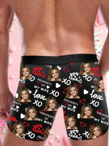 1pc Custom Boxers For Men, Personalized Men's Underwear, Custom Boxer Briefs, Personalized Boxers For Husband, Custom Funny Faces Boxers Briefs, Valentine Gift, Anniversary Gift, Birthday Gift, Wedding Gift, Best Friend Gift, Gift For Boyfriend, Gift For Husband, Gift For Him