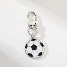 5 件运动主题钥匙扣 - 合金滴油材料 D 形环吊坠、足球、篮球、棒球、橄榄球和排球饰品 - 非常适合包、背包、行李箱、汽车配件、体育迷和纪念品礼物 - 多色 - 查看 2
