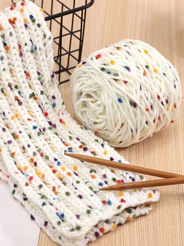 Bola de hilo de mohair de estilo jelly bean, bola de hilo de lana moteada multicolor de spray hecho a mano, hilo grueso de mohair moteado para tejer manualmente bufandas, gorros, artesanías, muñecas, bolsos, suéteres, mantas, etc.