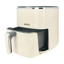 Jocca Air Fryer 5L - Cozinha saudável e sem óleo com display LED, 7 programas automáticos, início retardado e função de desligamento automático - Aço inoxidável, 1400 W, temperatura ajustável de 80 a 200 ° C, exclusivo online