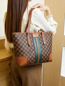 Large Capacity Tote Bag, Versatile Shoulder Handbag For Commute, Fashion Casual Women's Handbag Brand, 2024 New Arrival Leisure Bag