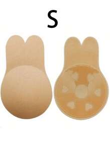 2 stuks herbruikbare siliconen borstlifttape voor vrouwen, strapless, rugloze, onzichtbare bh, bunny tepelbedekkende bh-pads, voor vrouwen