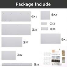 L-Shape Computer Desk With Shelves Storage,Wood Corner Desk Office Desk Workstation PC Gaming Desk Study Table For Home - White - View 10