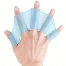 1 Pair Anti-Slip Silicone Swimming Fins - Suitable For Swimming Pool, Beach, Ocean And Diving Training