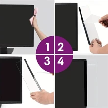 1 pieza/1 pieza Accesorios de escritorio Tablero de notas para monitor de computadora Tablero de mensajes de computadora Suministros de oficina Clips para notas adhesivas para computadora de hombres y mujeres Accesorios de oficina en el hogar Decoración de escritorio de oficina