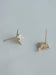 Pendientes de botón de plata de ley 925 con diseño geométrico para mujeres, elegantes y vintage, a la moda y exquisitos