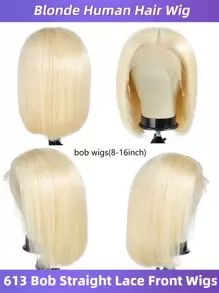 Peruca Bob loira 613 de 12 polegadas de cabelo humano reto, peruca Bob de cabelo humano 613 com frente de renda de 13x4 polegadas, pré-arrancada com cabelo baby, frente de renda transparente, densidade de 150, perucas loiras 613 de 8 a 16 polegadas para mulheres, perucas Bob curtas para mulheres
