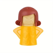1pc Angry Mom Microwave Cleaner - Medium Strength, Removes Odors And Appliance Cleaner, No Electricity Needed, Multipurpose, For Kitchen, Bathroom, Car, Bedroom, Living Room Cleaning | Angry Mom Character | Eye-Catching Design