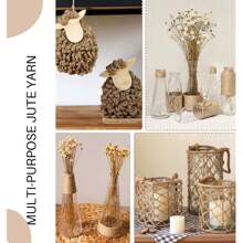 Mini pinces à linge, petites pinces à linge en bois avec de la ficelle de jute, pinces à linge, pinces à linge pour photos, artisanat, projets DIY