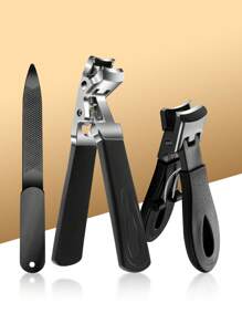 YUANDU Thick Toenail Clipper For Elderly, Angled Head Long Handle Toe Nail Clippers, Suitable For Seniors, Wide Opening Jaws, Heavy Duty Big Thumb Nail Trimmer, Black