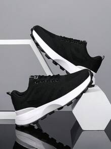 Sneaker con suola spessa e chunky di moda per adolescenti, scarpe da corsa casual
