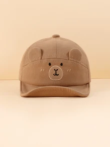 1 szt. Słodka czapka baseballowa z miękkim daszkiem w stylu kreskówki, modna i uniwersalna, odpowiednia dla chłopców i dziewcząt w wieku 1-2 lat do codziennego noszenia