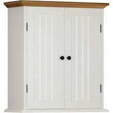 Bathroom Wall Cabinet, Over The Toilet Space Saver Storage Cabinet, Medicine Cabinet With 2 Door And Adjustable Shelves, Cupboard