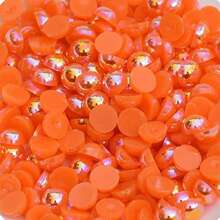 500 克 6 毫米/8 毫米 AB 颜色混合尺寸和颜色半圆形凸圆形宝石 DIY 珠宝配件材料 - 彩色 - 查看 7