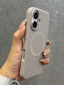 Liquid Silicone Phone Case Compatible With IPhone 17 Pro Max, 17 Pro, 17 Air, 17, 16, 15, 14, 13, 12, 11 Pro Max, 15 Plus, Supports Magnetic Wireless Charging, Provides All-Round Protection. - Grey - View 4