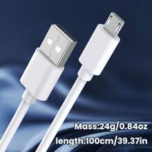 Ten 1m/0,5m biały kabel Micro USB ma elegancki i minimalistyczny styl. Jego czysty biały odcień nadaje mu nowoczesny, uporządkowany wygląd. Idealny do użytku domowego i biurowego, idealny do ładowania i synchronizowania smartfonów, tabletów i różnych małych urządzeń elektronicznych. Podczas podróży jego kompaktowa długość ułatwia pakowanie, zapewniając, że Twoje urządzenia pozostaną zasilane i gotowe do przesyłania danych w dowolnym miejscu.