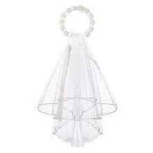 1pc Elegant Flowers And Tulle Bridal Veil-Romantic White Wedding Headdress, Suitable For Brides And Parties.