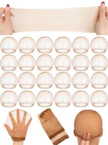 2pcs Invisible Hair Net Cap, Natural Breathable Wig Hair Net Cap Suitable For Shows, Role-Playing, Daily Wig Wearing Back To School