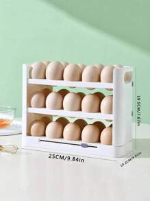 3 Capas/30 Rejillas Para Huevos Para Refrigerador, Huevera Para Refrigerador, Cajón Para Huevos Para Refrigerador, Caja De Almacenamiento De Huevos Frescos Para Nevera