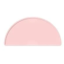 1 pezzo Tovaglietta in silicone a forma di semicerchio, pieghevole, impermeabile, anti-olio, termoisolante, portatile per supplementi alimentari, con texture morbida, durevole per bambini