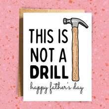 父亲节爸爸笑话卡片、丈夫卡片、女儿送给爸爸的搞笑卡片、儿子送给父亲节的礼物、勤杂工爸爸卡片、钻头