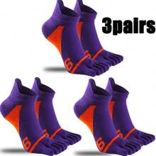 5/3/1 Paar Einfarbige Herren Fünf-Zehen Socken, weich atmungsaktiv bequem, geeignet für Sport, Lässig, Outdoor-Tragen