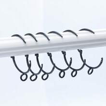 10 قطع/ 30 قطع/ 50 قطع من حلقات الستائر المعدنية مفتوحة بقطر 1.5 بوصة باللون الذهبي والأسود والفضي ، حلقات لتعليق الستائر وخطافات لعصي ستائر غرفة المعيشة وعصي ستائر أحواض الاستحمام