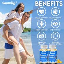 Fish Oil Softgels - Omega 3 Supplement 5500 Mg Per Serving - 1200 Mg EPA 900 Mg DHA Krill Oil 600 Mg - 120 Softgels - 1 chai - Xem 8