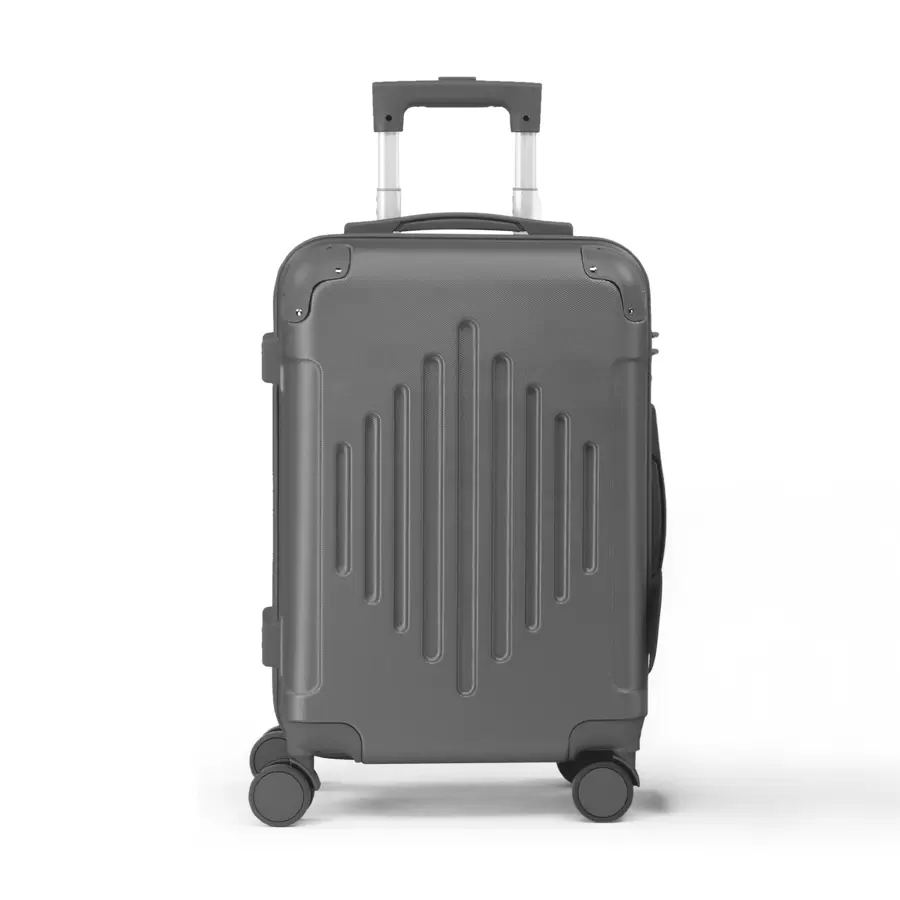3 Piece Travel Suitcase With Corner Protectors, 20/24/28 Inch, Durable Hard Shell, 360 Degree Spinner Wheels, Multifunctional, Large Capacity, Lightweight, Fashionable Multicolor - 24inch Dark Gray - View 1