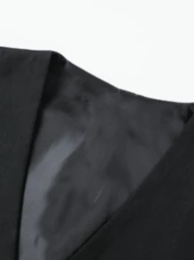 Korean Fashionable Men's Vest Waistcoat, Slim Fit Solid Color Formal Design With 4 Buttons, Korean Style Sleeveless Jacket For Men