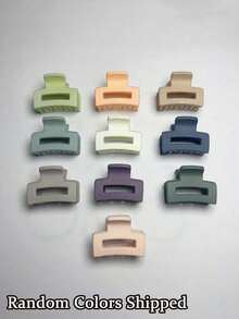 1/5/10/20 pièces Clips à cheveux mats de couleurs aléatoires, mignons pour femmes. Parfaits comme accessoires pour un usage quotidien