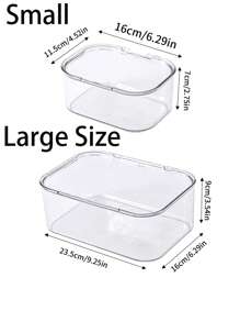 1 pieza/2 piezas Caja de almacenamiento de joyas con estilo, organizador transparente a prueba de polvo con tapa abatible perfecto para sujetadores de pelo, diademas y bandas elásticas, solución de almacenamiento apilable y versátil para cajones, tocador y baño, regalo ideal para novia en Navidad, Acción de Gracias, Año Nuevo y San Valentín, mejora tu espacio con una decoración funcional y elegante