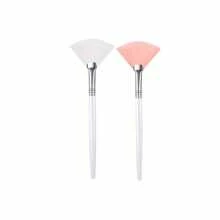 Facial Headband Face Mask Brush Set, Adjustable Towel Wrap, Soft Fan-Shaped Masks Brush, Non-Fragrance Polyester Brush Handle, Suitable For Normal Skin, ABS Plastic Handle Women Beauty Tool