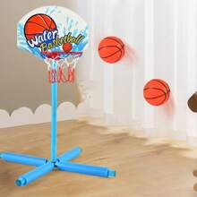 3-Ball Water Basketball Hoop - Interactive Pool Sport Toy For Teens, PVC Material, Blue Design, Suitable For Splash Fun And Engaging Games, Indoor Outdoor Entertainment | Floating Ball, Pool Toy