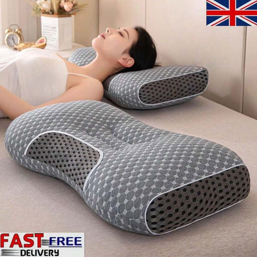 NetHong 1000G Foam Pillow Cervical Memory For Neck & Shoulder Pain Ergonomic Orthopedic