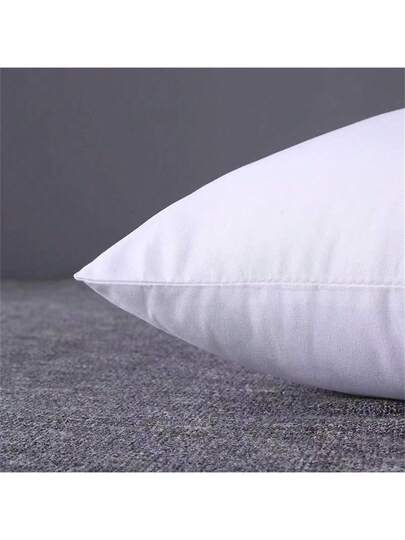 Removable Washable Throw Kussen Insert, White, Square Plush Fabric Core Zipper, Compressed Shipping view 5