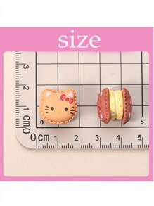 Sanrio 5 sztuk ciasteczek z kremem w kształcie kotka z kreskówek, nowe akcesoria DIY, miniaturowe słodkie dekoracje żywności