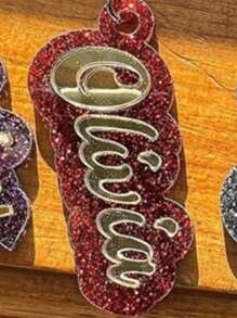 Personalized Glitter Plexiglass Keychain For Kids - Perfect Gift, Backpack Decoration, Unicorn And Glitter, Custom, Personalized, Unique, Customized Ideal Gifts For Her Family, Friends, Pets Christmas Decorations, Personalized Christmas Ornaments, Personalized Gifts, Durable, Engraved, Stainless, Colorful, Cute, Adorable, Funny, Kawaii, Y2K, Stylish, Unisex, Casual, Custom, Ideal Gifts For Her,School Supplies,Back To School,For Office,For School,For Classroom,For Teacher Gifts,For University,For Colleague,For Dorm Rooms,For Teacher,For Boys And Girls,For Teenagers,Junior High School Students,Middle School Students,High School Senior High School Students,College Students,University Students,Freshman,Sophomore,Underclassmen