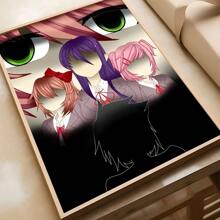 1 件 Doki D-Doki L-文学俱乐部艺术咖啡馆酒吧房间墙壁装饰美学画无框 - 彩色 - 查看 49