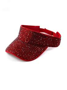 1pc Women's Premium Jewel Encrusted Colorful Rhinestone Embellished Baseball Cap, Dazzling & , Suitable For Daily Commute, Sports, Outdoor Activities