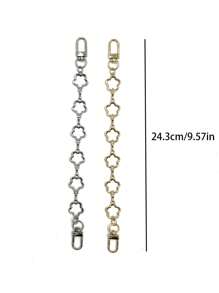 Bag Chain Extender Hollow Flower Design Minimalist & Versatile Beach Vacation - Multicolor - View 8