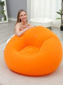 1pc Inflatable Sofa, Inflatable Camping Chair, Inflatable Slouchy Sofa, Inflatable Chair, Foldable Portable Inflatable Sofa, For Living Room, Bedroom, Reading Room, Suitable For Bedroom, Balcony, Outdoor Camping, Easy Storage & Portable, Leisure, Dormitory, Backrest Chair, Bean Bag Chair - Multicolor - View 10