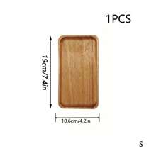 1/2/3 chiếc Khay hình chữ nhật, Khay trà chiều tráng miệng, Khay đựng đồ bằng gỗ, Đĩa đựng bánh mì, Đĩa đựng hạt ăn nhẹ, Đĩa đựng bánh, Khay đựng bữa sáng, Khay đựng cà phê, Khay đựng trà, Khay nông hình chữ nhật có tay cầm lõm tiện lợi, Đồ dùng nhà bếp gia dụng. Lý tưởng cho trà chiều và cải thiện trang trí bàn làm việc Quà tặng tốt nhất Đĩa sinh nhật Phụ kiện nhà bếp Khay trang trí nhà bếp Khay đựng trái cây Trang trí khay - Màu vàng - Xem 15