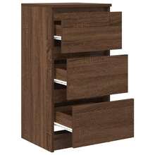 vidaXL Credenza Rovere Marrone 37,5x35x76 cm in Legno Multistrato - Castano - Visualizzare 4