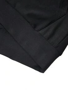 Men's Summer Sleeveless Hooded Casual Sports Cardigan - Black - View 7