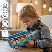 1pc,Kids Preschool Books,Phonics Books,Classroom Alphabet, Number & Shape Early Educational Toys,Cartoon Patterm With BPA-Safe Touching Materials,Enhance Cognitive Development,Language Learning,Brain Training,Teaching Aids,Montessori,Learning Materials,Classroom Toys,Games For Kids,Student,Stationery,Elementary School Supplies,Boy,Girl,Kids Birthday Gift
