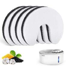 NPET Ncat/狗爱好者礼物和狗/猫妈妈爱宠物 4/8/12 件猫爱好者和猫妈妈爱饮水机过滤器，NC010 替代品，PVC 材料，除臭和改善口感，易于安装，无需充电，无需电池