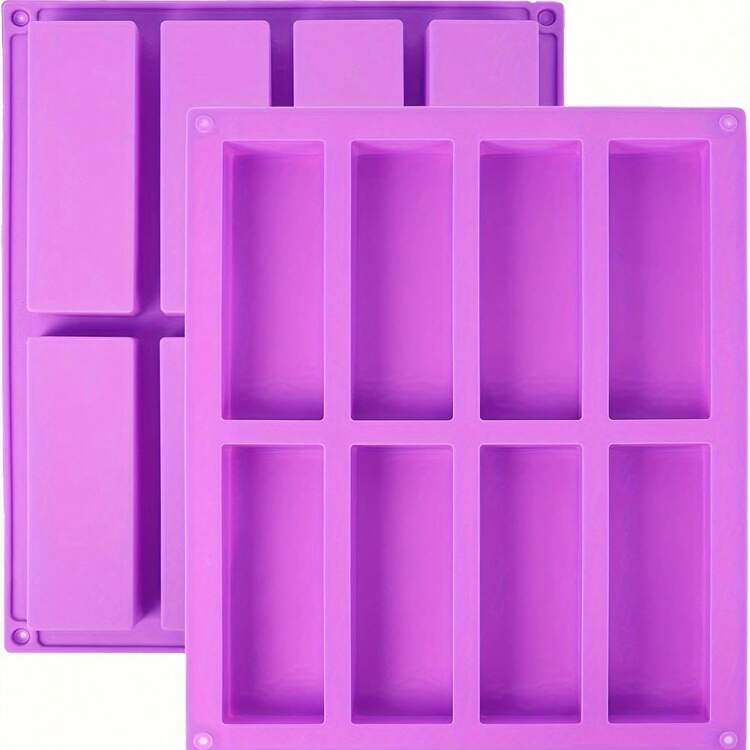 1pc Silicone Granola Bar Mold, Candy Bar Mold, Rectangle Protein Bar Mold, For Baking Chocolate Bars, Cereal Bars, Cheesecake, Brownies - Multicolor - View 6