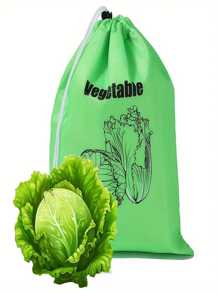1/3pcs. Freshly Protected Drawstring Storage Bag, Reusable Banana, Tomato, Lettuce Bag, Suitable For Kitchen, Office, Bedroom Sorting, Open Storage Box For Home Sorting