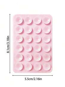 6/3/2/1pc Silicon Suction Cup Square Phone Case Back Stick On Stand, 24pcs Suction Cups, Silicon Hands-Free Phone Holder Accessories For Selfie And Video, (17 Colors) - Multicolor - View 11